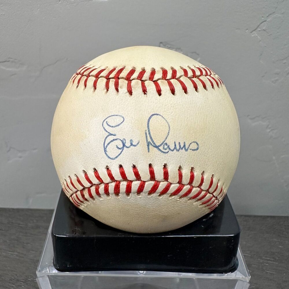 Eric Davis autographed signed baseball Reds Dodgers